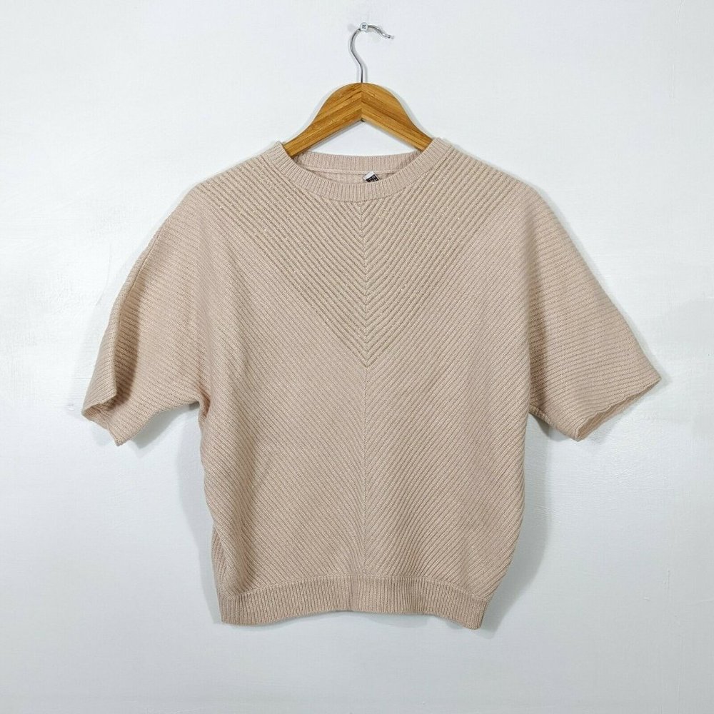 BRUNELLO CUCINELLI Beige Cashmere Beaded Dolman Sweater NWT XS